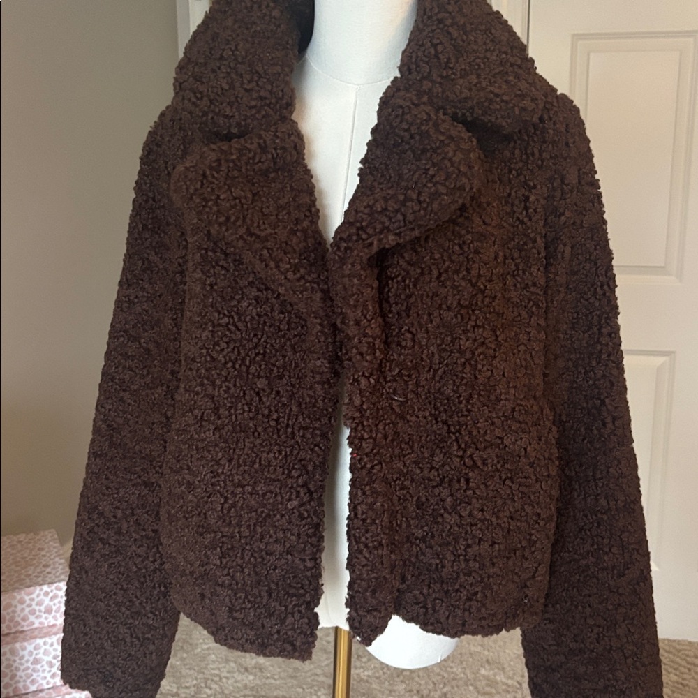 Avec Les Filles Chocolate Sherpa Jacket